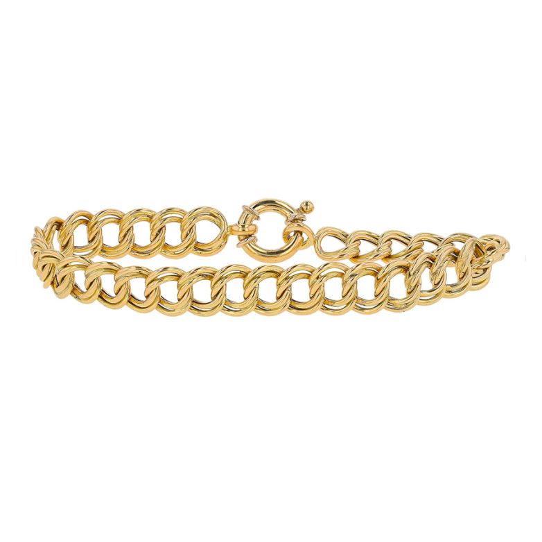 Bracelet maille fantaisie or jaune 9.10g Comme neuf -  reconditionné disponible sur Gemme Les Bijoux